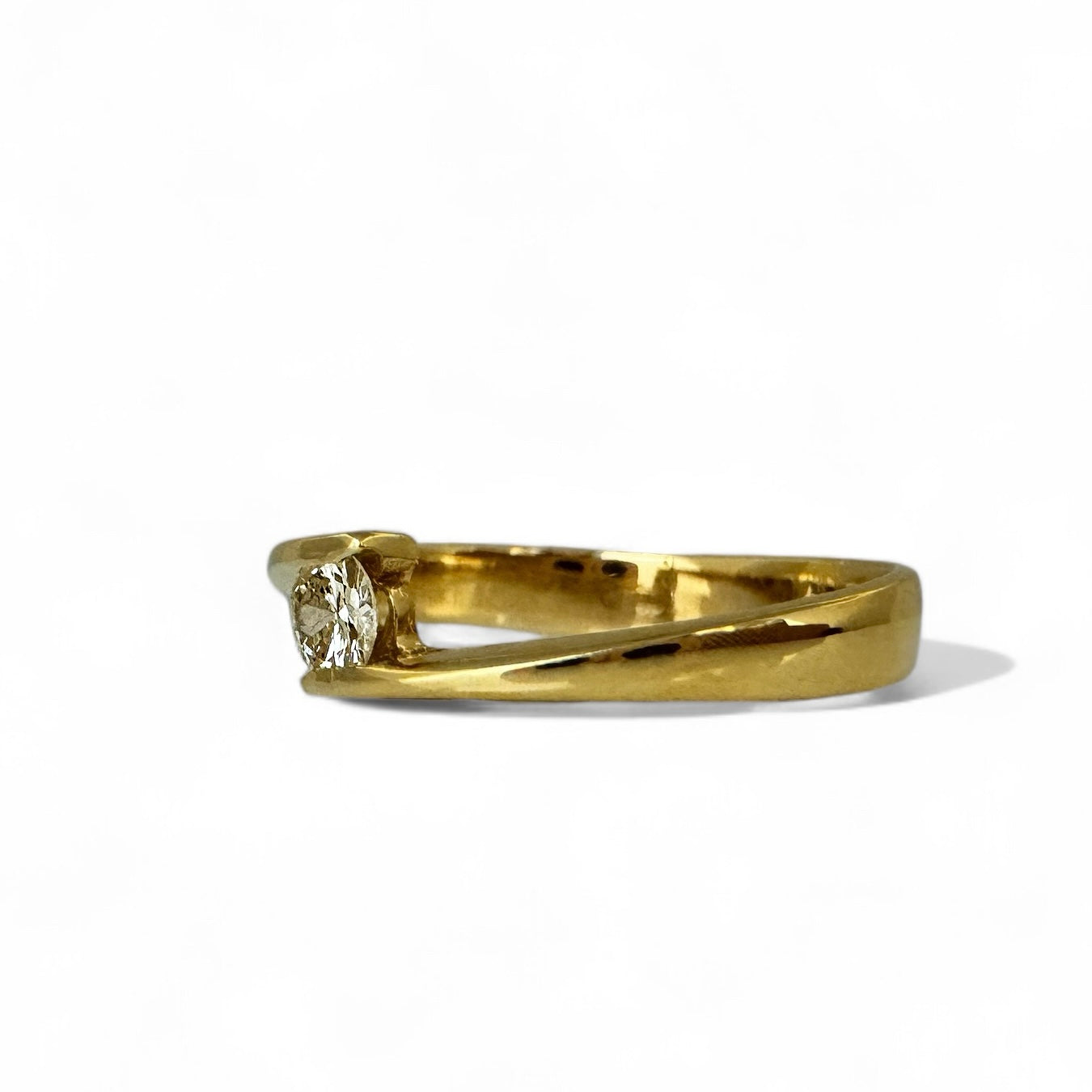 0,22CT RONDE SOLITAIRE RING 