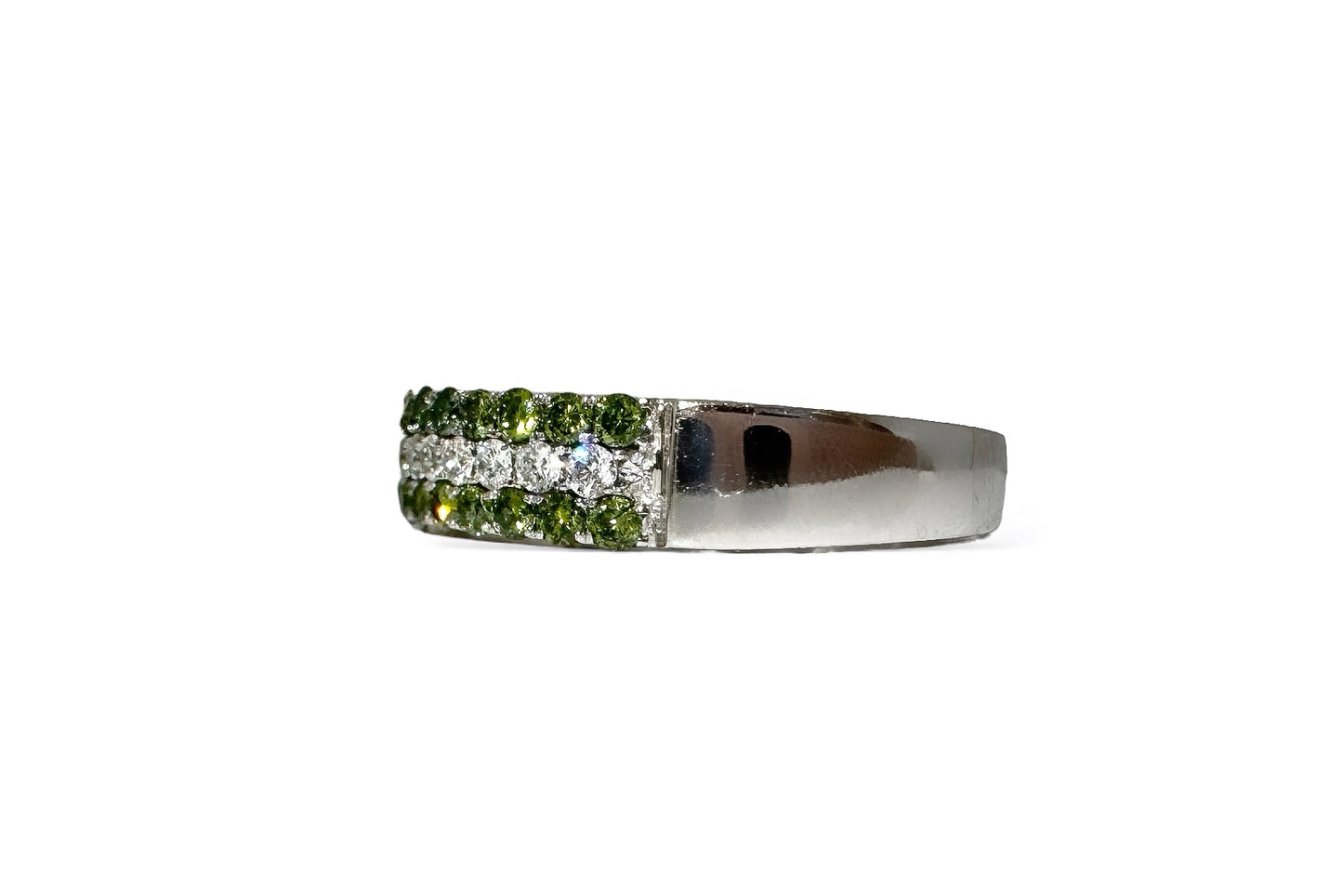 DIAMANTS BLANCS ET VERTS DE 1,20 CT 