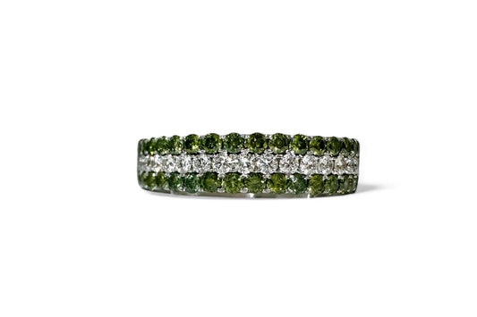 DIAMANTS BLANCS ET VERTS DE 1,20 CT 