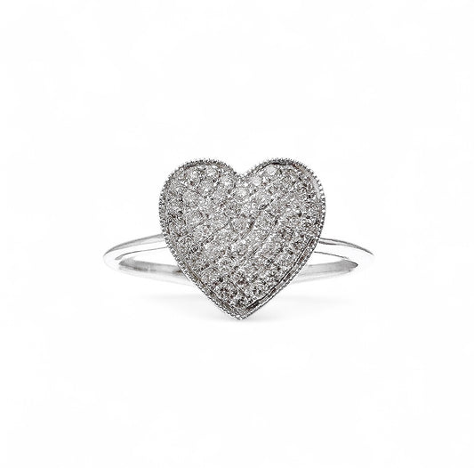 HARTVORMIGE DIAMANTEN RING 