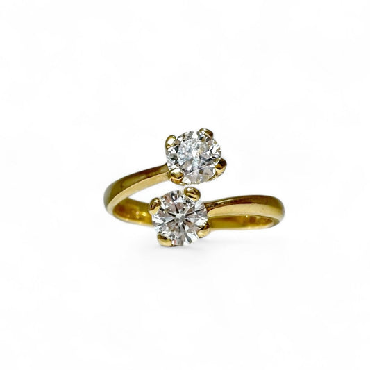 0,80 CT TOI &amp; MOI RONDE SOLITAIRE RING 