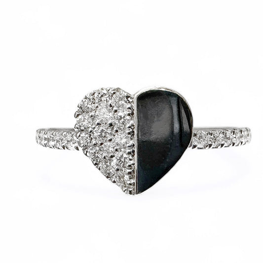 HARTVORMIGE DIAMANTEN RING 