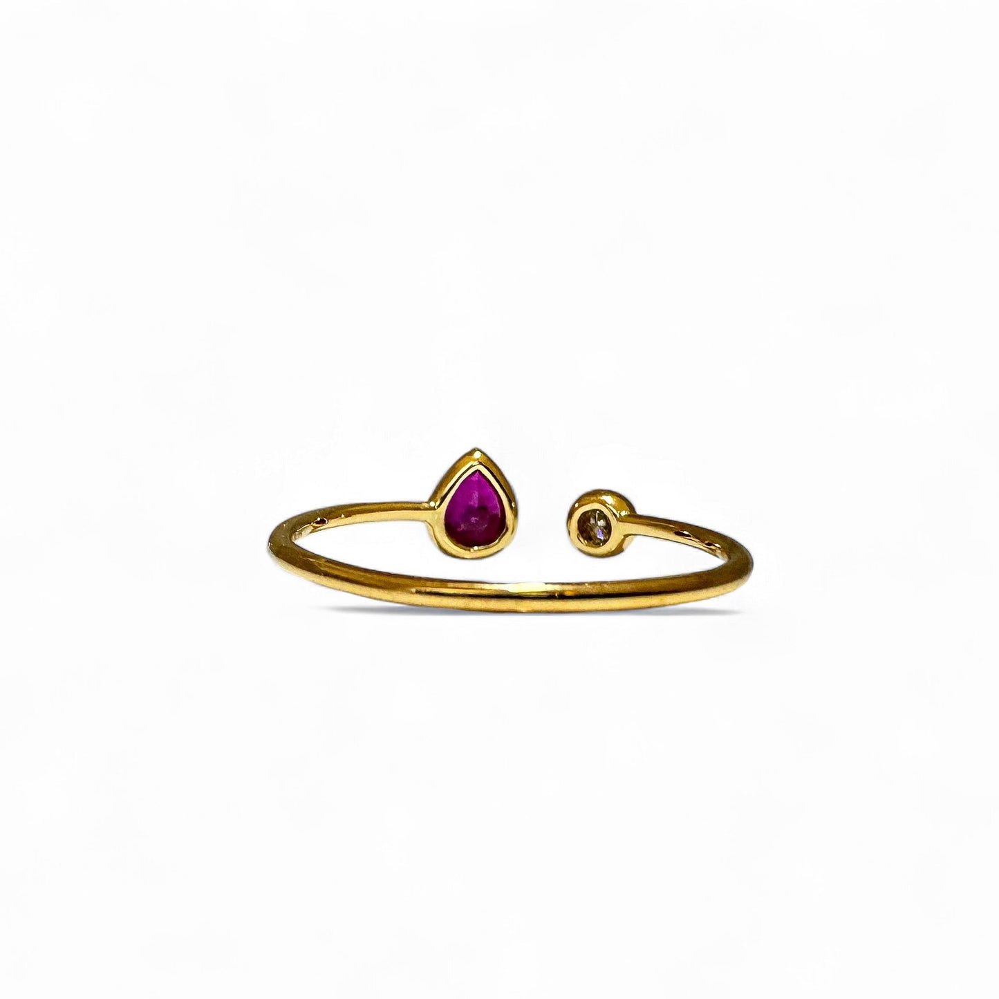 BAGUE BOUTON RUBIS 