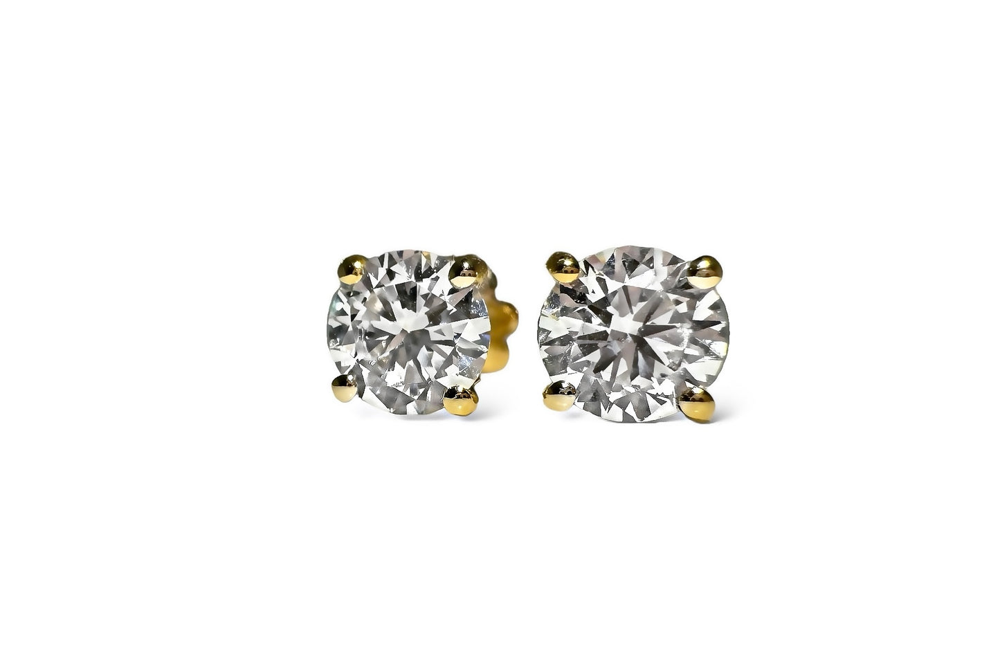 2.04 CT 4 PRONGS SOLITAIRE STUDS 