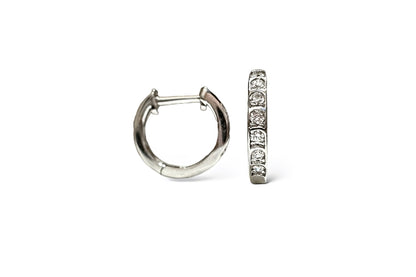 Créoles mini diamants 