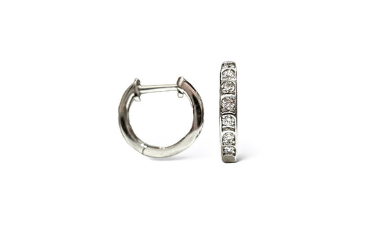 MINI DIAMANTEN HOOPS 