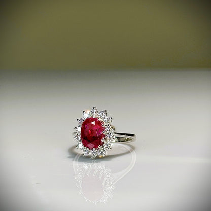 Vintage robijn ring 