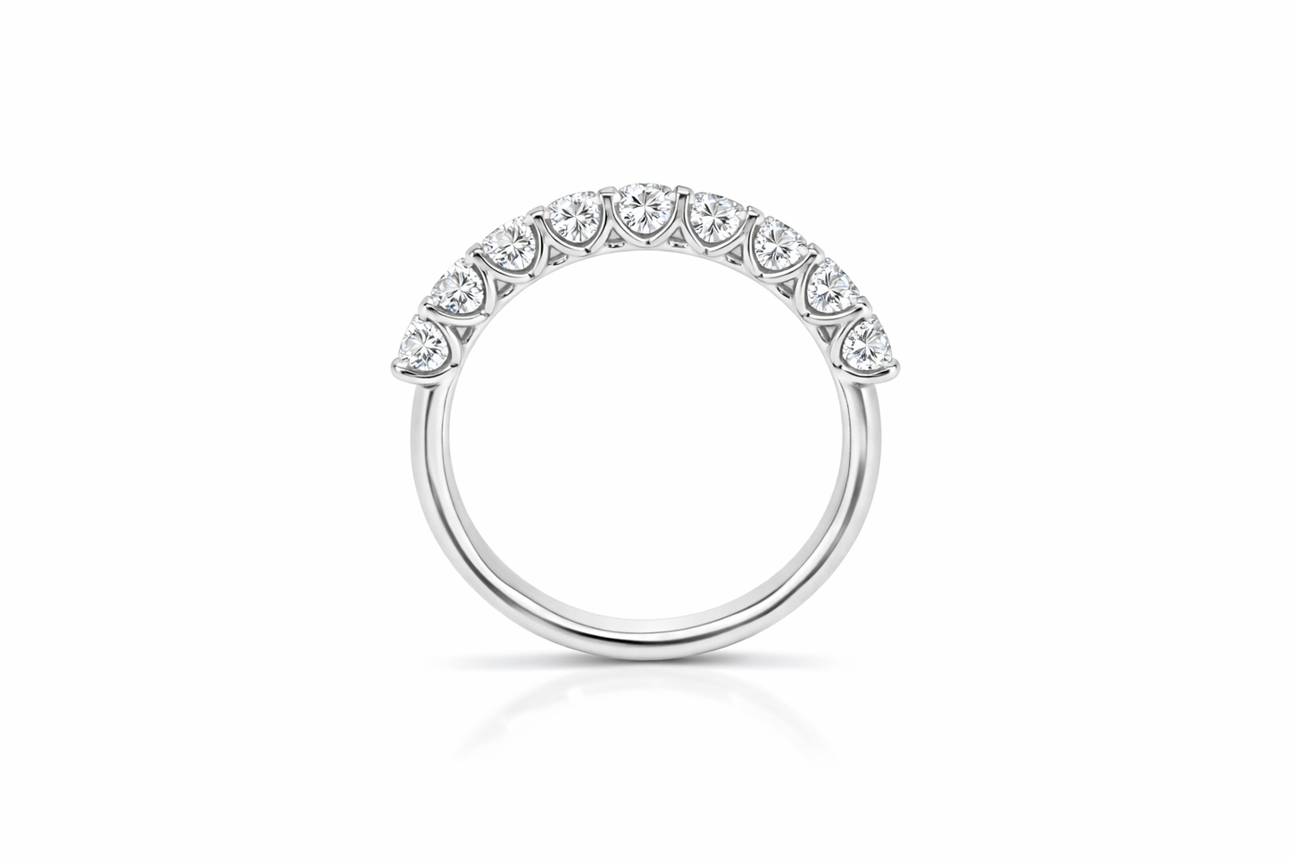 OVAL HALF ETERNITY BAND