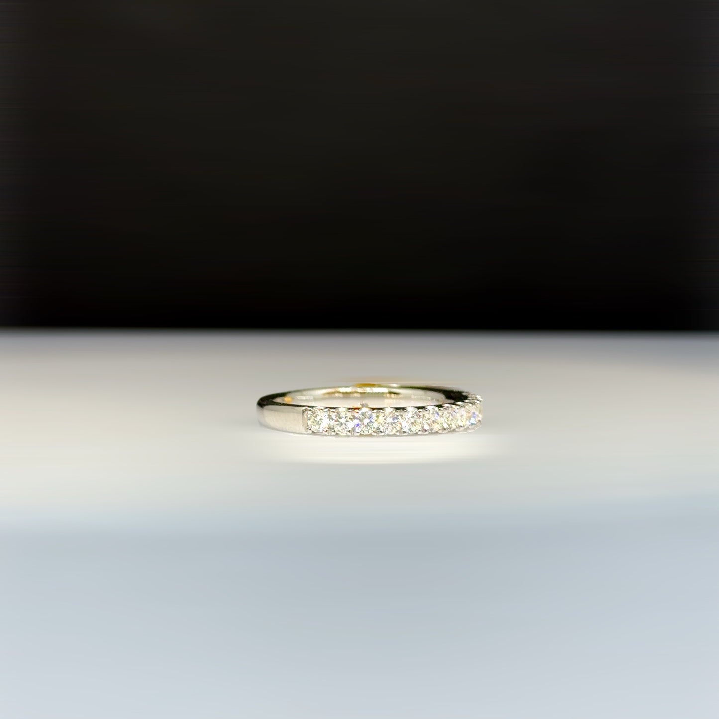 Bague demi-éternité 0,75 ct 