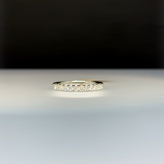 Bague demi-éternité 0,75 ct 
