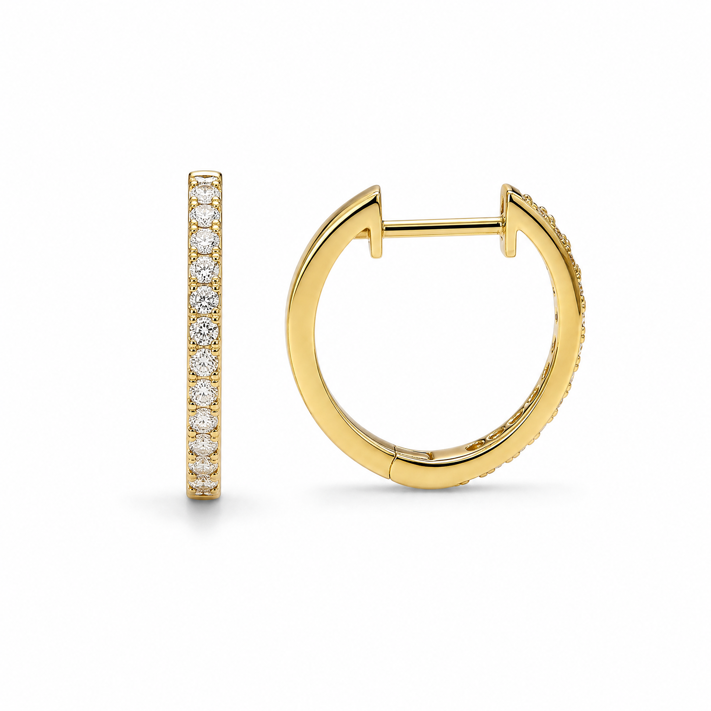 THIN DIAMOND HOOPS (M)