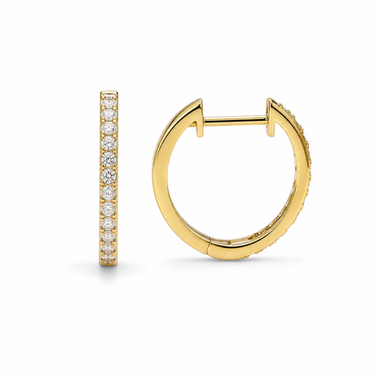 THIN DIAMOND HOOPS (M)