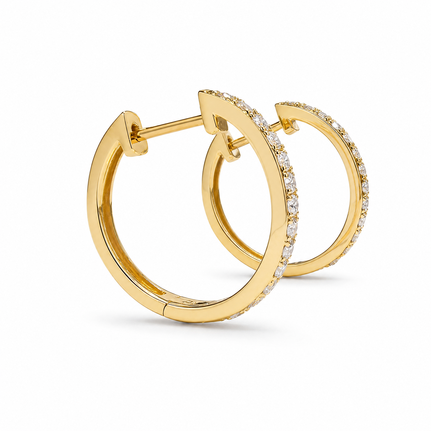 THIN DIAMOND HOOPS (M)
