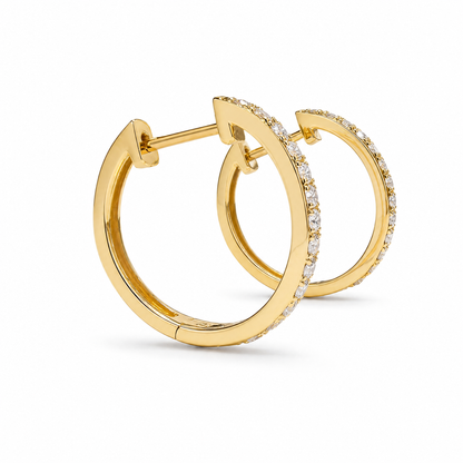 THIN DIAMOND HOOPS (M)