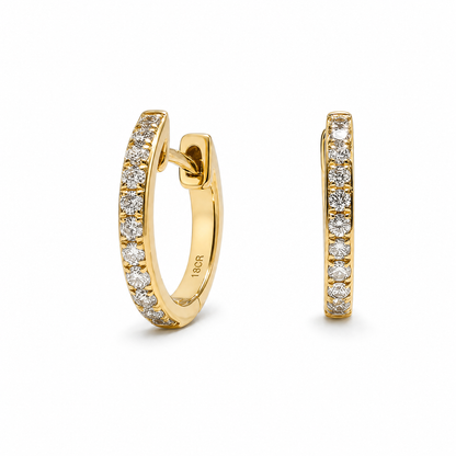 THIN DIAMOND HOOPS (XS)