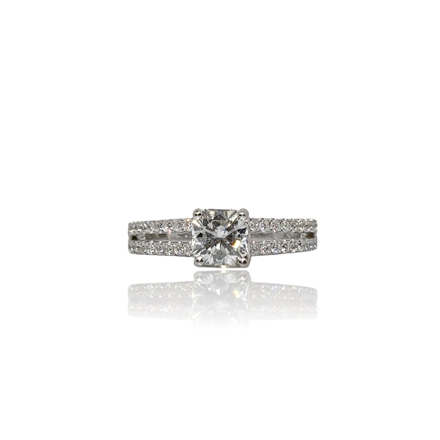 Ring met diamanten in Vlaanderen-slijpsel 