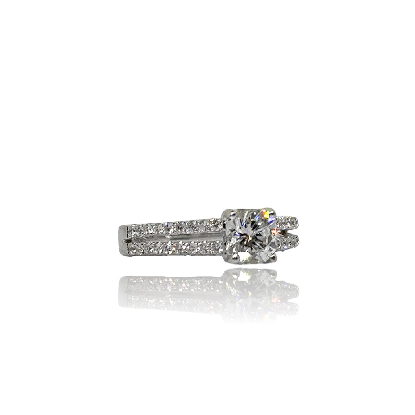 Ring met diamanten in Vlaanderen-slijpsel 