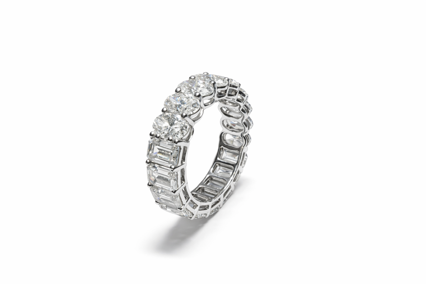 EMERALD & OVAL FULL ETERNITY