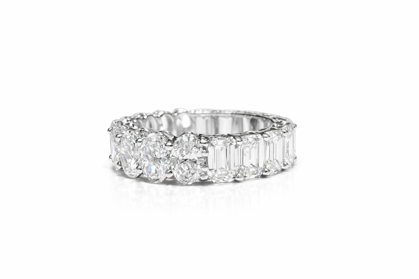 EMERALD & OVAL FULL ETERNITY