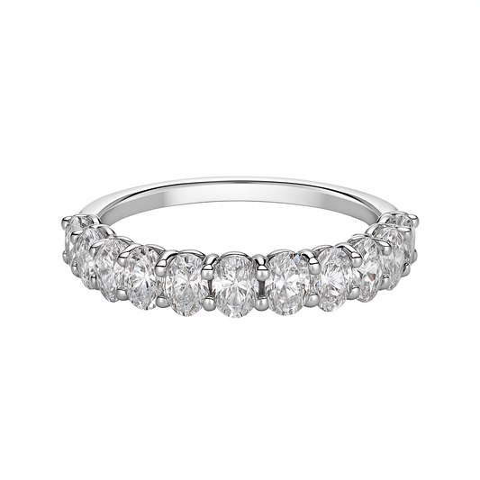 OVAL HALF ETERNITY BAND