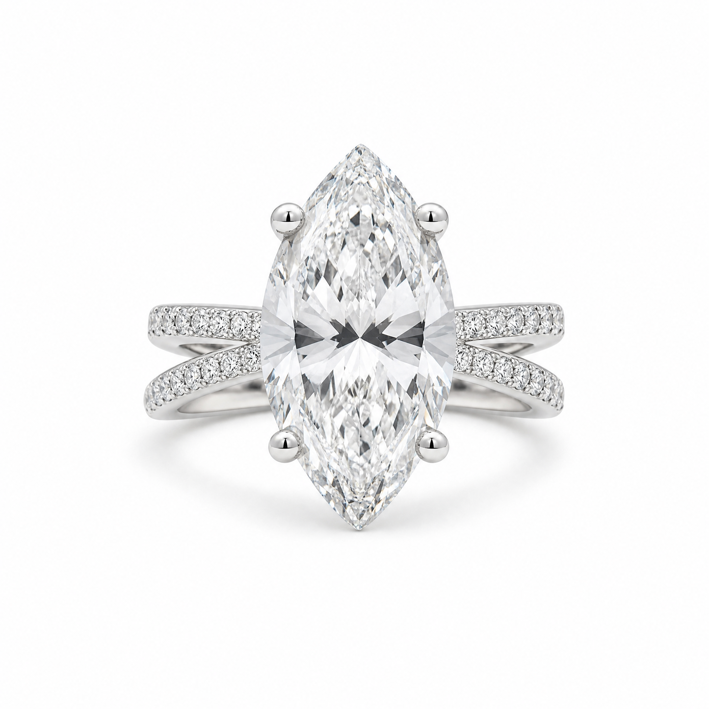 3.02 CT MARQUISE WITH SIDE DIAMONDS