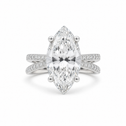 3.02 CT MARQUISE WITH SIDE DIAMONDS