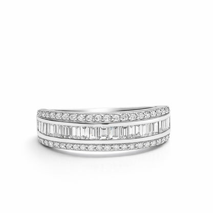 ROUND & TAPER HALF ETERNITY BAND