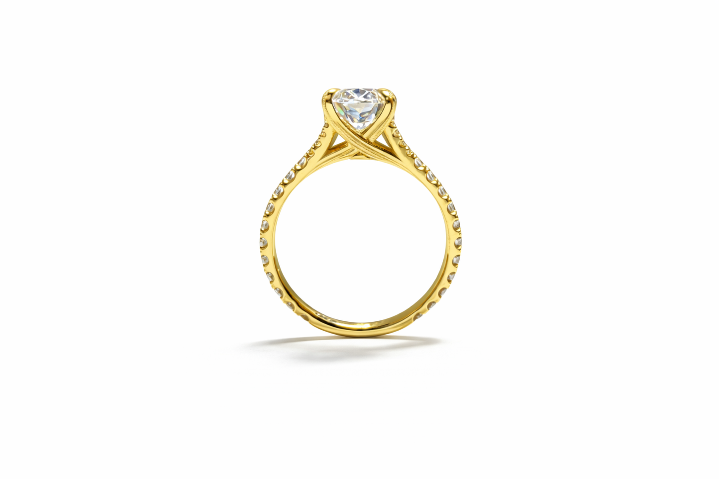 2.03 CT OVAL WITH SIDE STONES