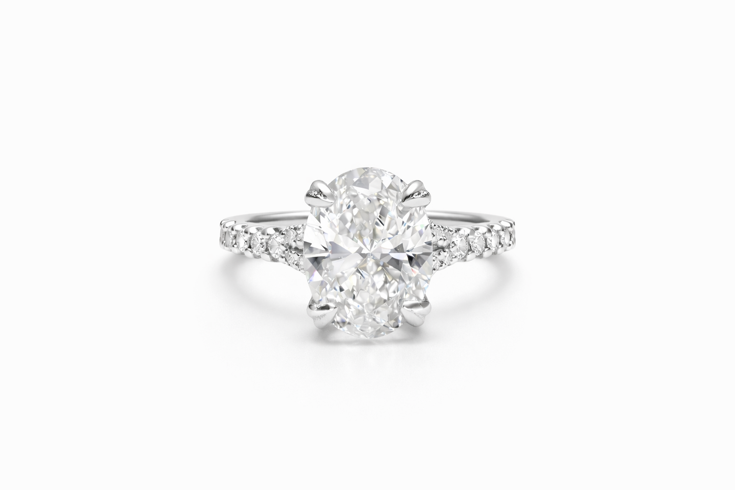 2.01 CT OVAL WITH SIDE STONES