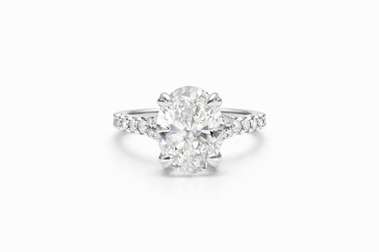 2.01 CT OVAL WITH SIDE STONES