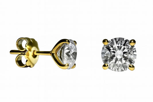 2.04 CT 4 PRONGS SOLITAIRE STUDS