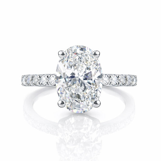 2.02 CT OVAL WITH SIDE DIAMONDS