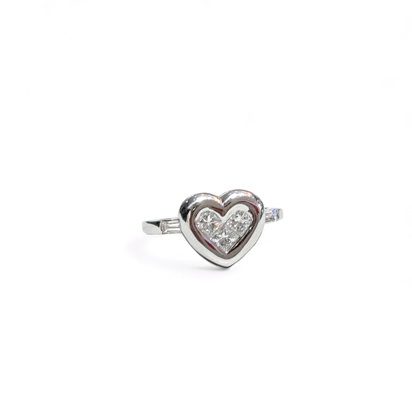 Diamanten Hart Knoop Ring 