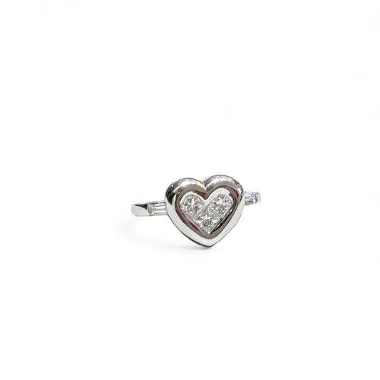 Diamanten Hart Knoop Ring 