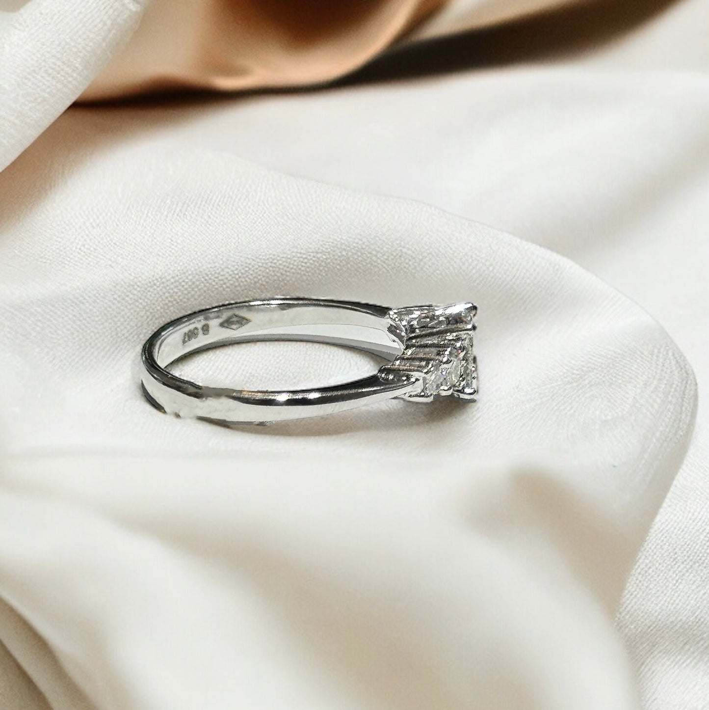 illusie Princess Cut Diamanten Ring 