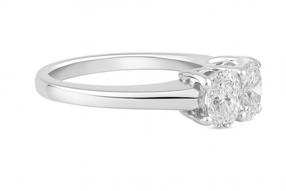 OVAL DIAMOND ETERNITY BAND - FIVE STONE