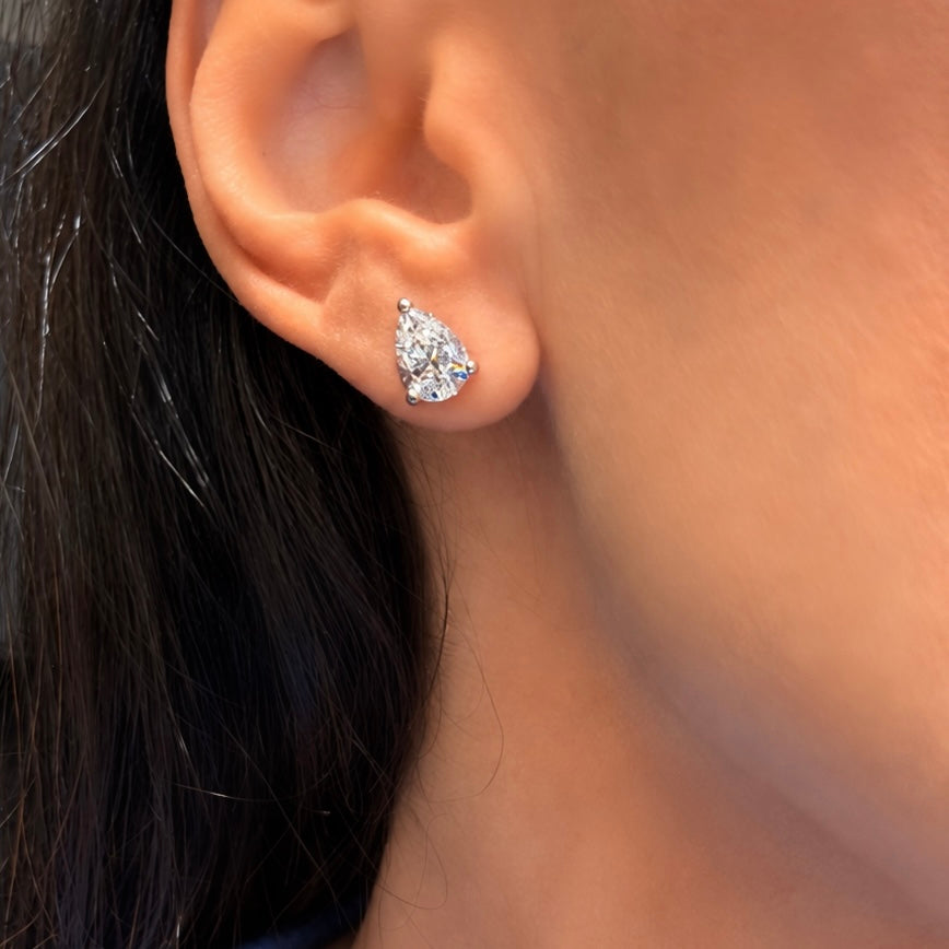PEAR STUD EARRINGS