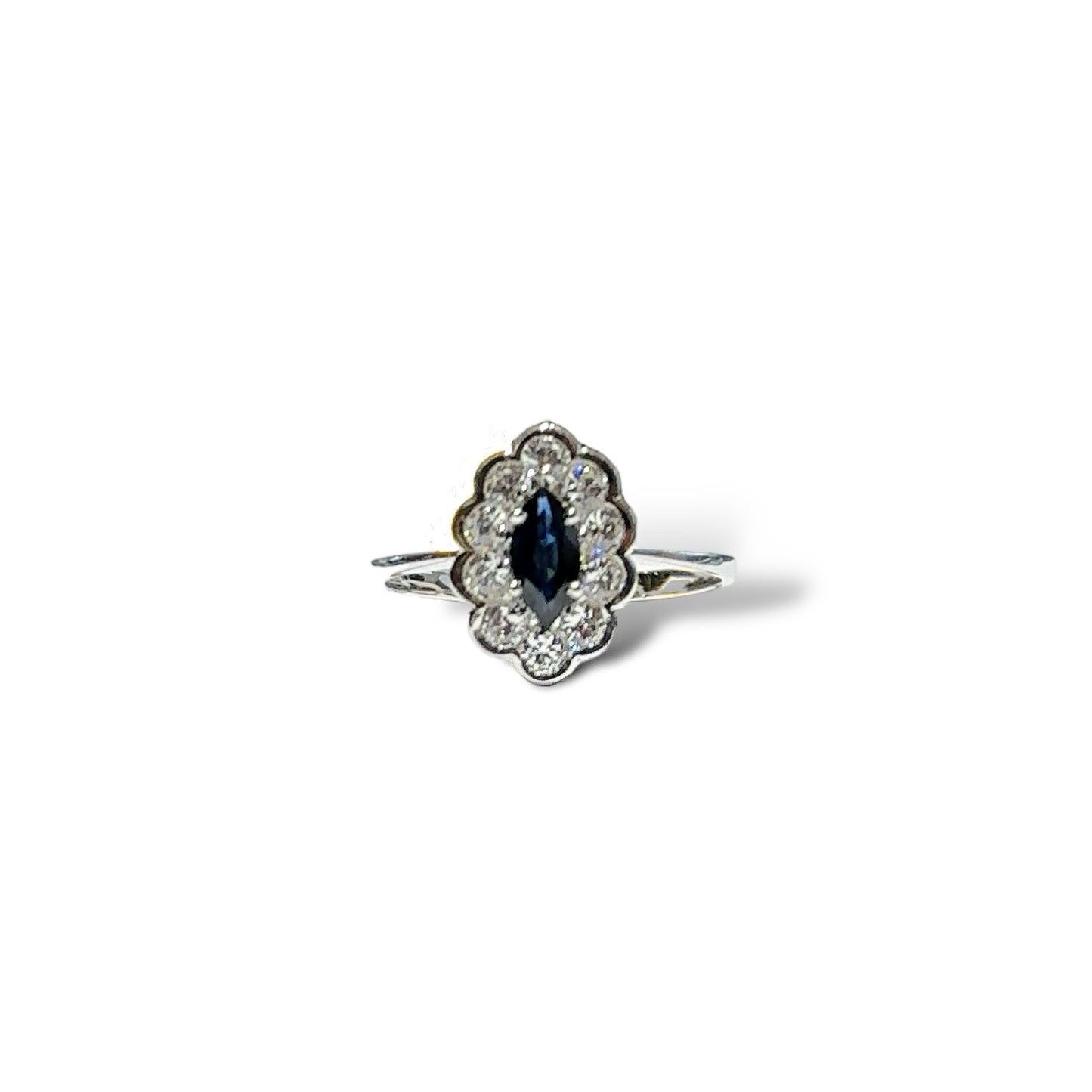 Bague Saphir et Diamants 