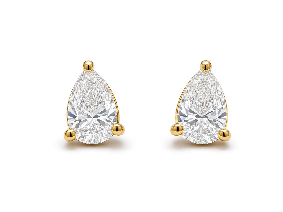 PEAR STUD EARRINGS