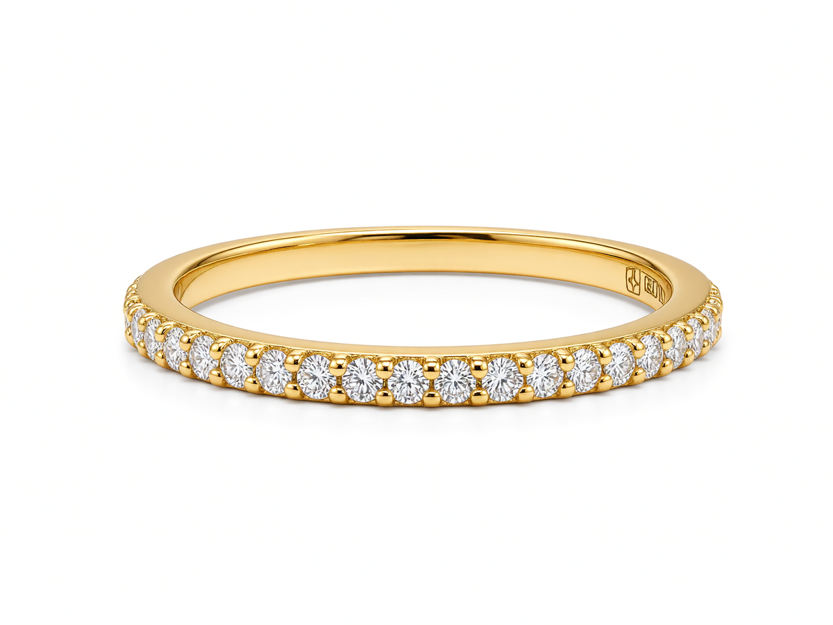 1.6MM HALF ETERNITY RING