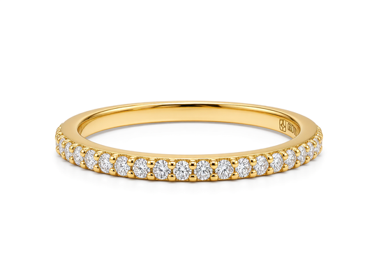 1.6MM HALF ETERNITY RING