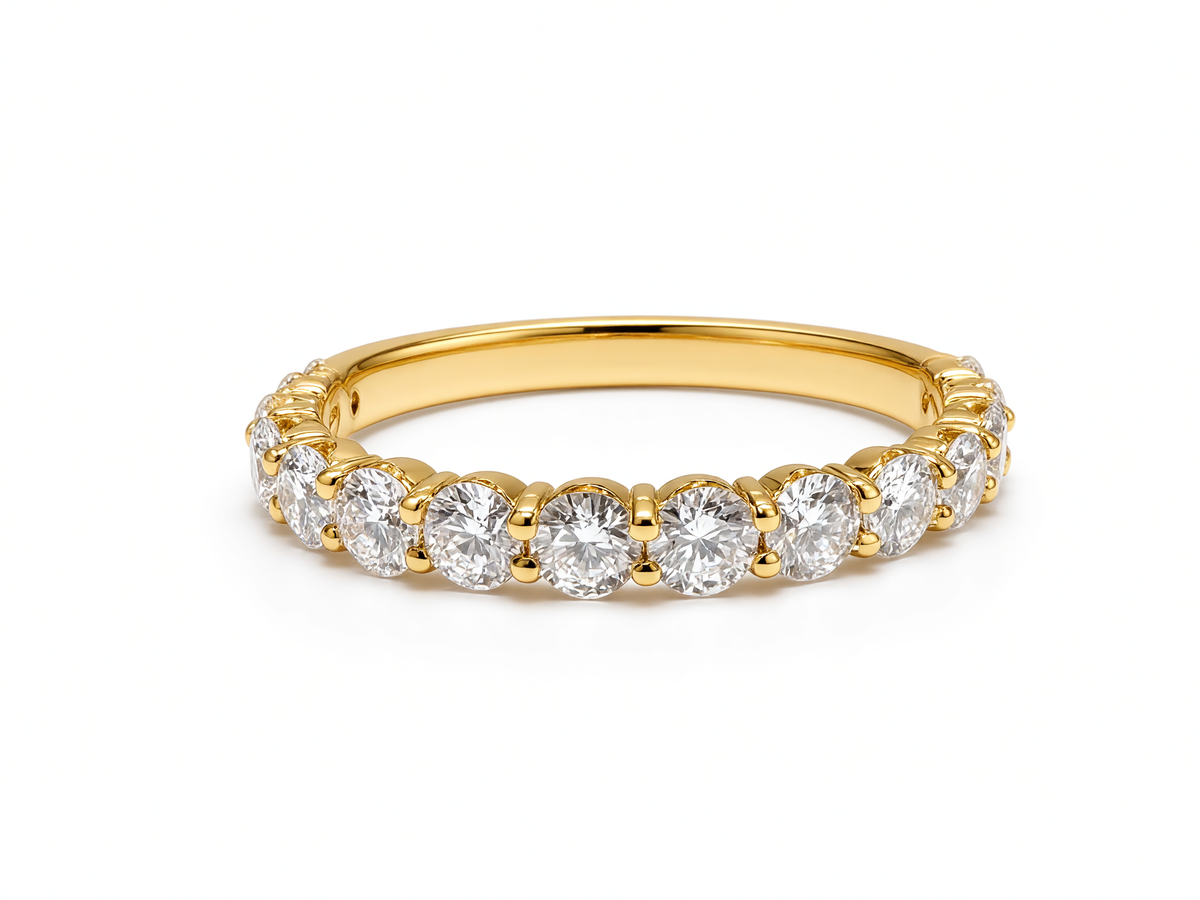 2.6MM HALF ETERNITY RING