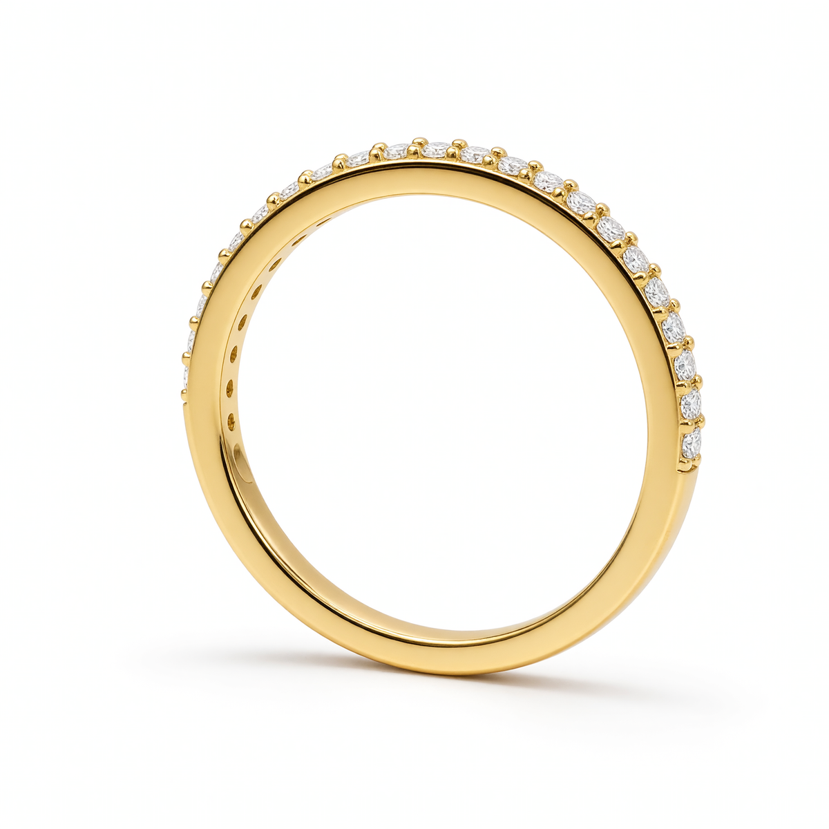 1.6MM HALF ETERNITY RING