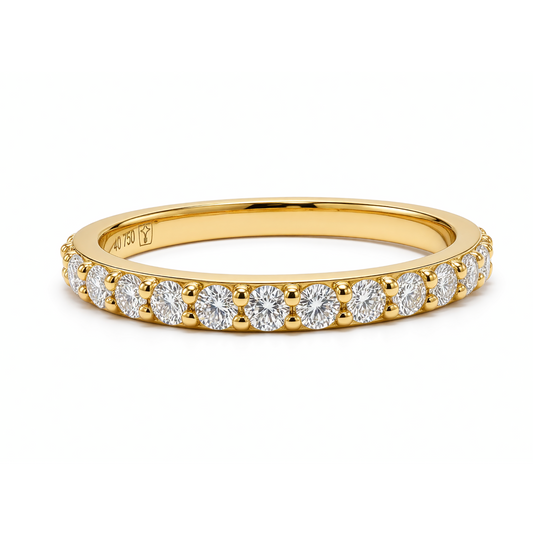2.3MM HALF ETERNITY RING
