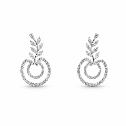 LEAF DIAMOND EARRINGS