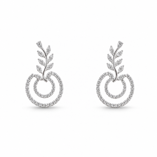 LEAF DIAMOND EARRINGS