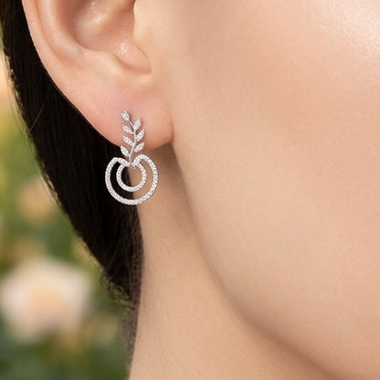 LEAF DIAMOND EARRINGS