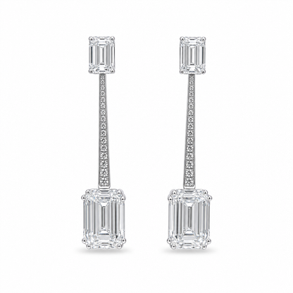 EMERALD DANGLE EARRINGS