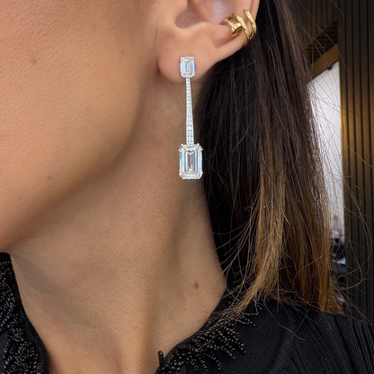 EMERALD DANGLE EARRINGS