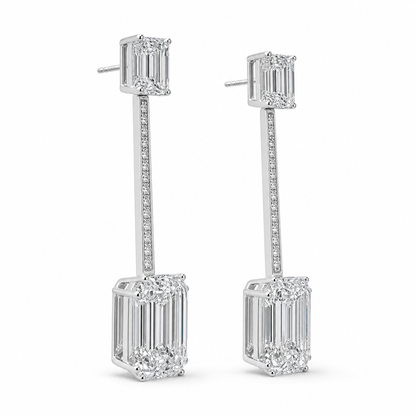EMERALD DANGLE EARRINGS